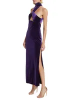 Cleveland Cut-Out Velvet Gown