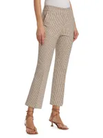 Carla Check Cropped Flare Pants