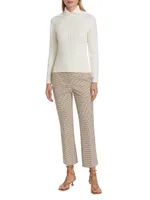 Carla Check Cropped Flare Pants