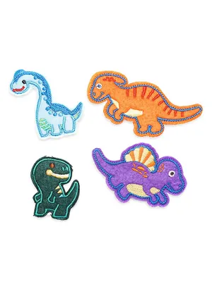 4-Piece Friendly Dinosaurs Patch Pack