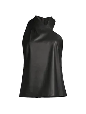 Preston Vegan Leather Top