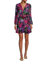 Liv Belted Floral Pleated Minidress