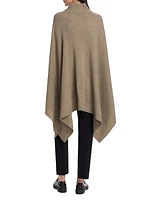 Pancia Cashmere Draped Poncho