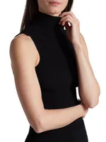 Sleeveless Matte Knit Top