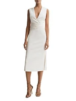 Jayla Wrap-Effect Midi-Dress