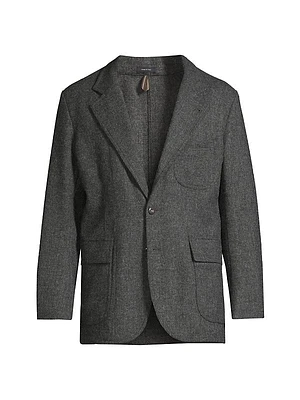 Tweed Fox Flannel Blazer