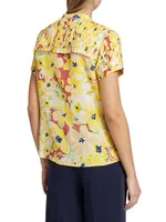 The Mabel Floral Silk Blouse