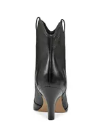 Carissa 62MM Leather Tapered-Heel Ankle Boots