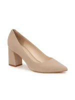 Zala 70MM Suede Block-Heel Pumps