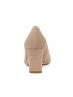 Zala 70MM Suede Block-Heel Pumps