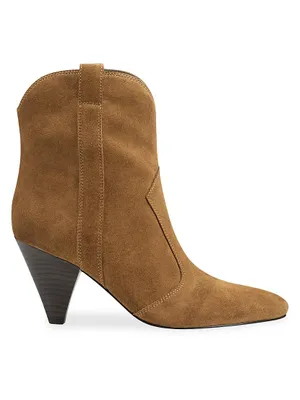 Carissa 62MM Suede Tapered-Heel Ankle Boots