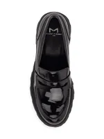 Latika 60MM Leather Lugged-Sole Penny Loafers