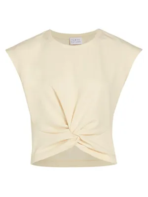 Rosalie Scuba Crepe Twist Top