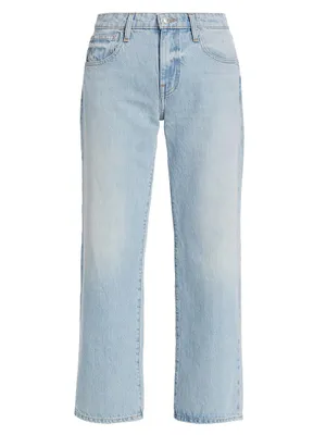 Sofia Mid-Rise Relaxed Straight-Leg Jeans