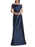 Radzimir Off-The-Shoulder Silk-Blend Gown