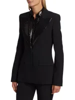 Georgina Sequinned Single-Breasted Blazer