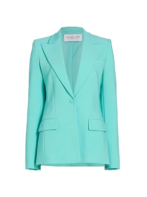 Georgina Pebble Crepe Blazer