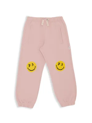 Baby Girl's, Little Girl's & PA Smiley Fleece Sweatpants