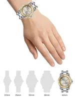 Gucci Dive 18K Gold & Steel Bracelet Watch/40MM