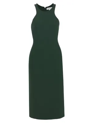 Seamed Racerback Midi Sheath Dress