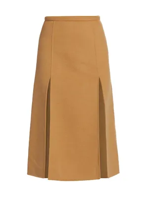 Front-Slit A-Line Skirt