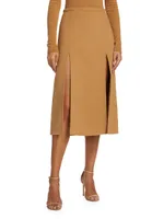 Front-Slit A-Line Skirt