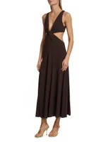 Twisted Cut Out Maxi Dress