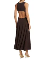 Twisted Cut Out Maxi Dress