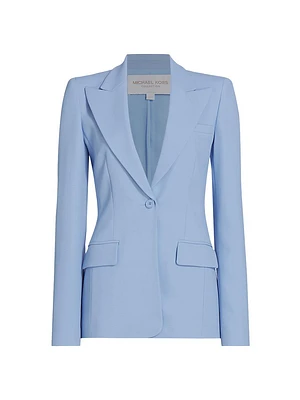 Georgina Peak Single-Button Blazer