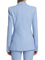 Georgina Peak Single-Button Blazer