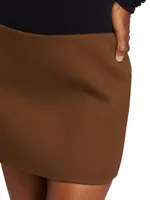 Virgin Wool Miniskirt