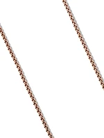 Box Chain Necklace in 18K Rose Gold