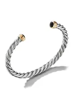 Cable Cuff Bracelet with 18K Yellow Gold