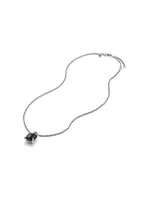 Chatelaine® Pendant Necklace with Black Onyx and Pavé Diamonds