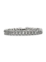 Curb Chain Bracelet with Pave Diamonds