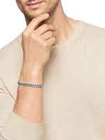 Curb Chain Bracelet with Pave Diamonds