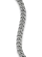 Curb Chain Bracelet with Pave Diamonds