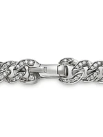 Curb Chain Bracelet with Pave Diamonds