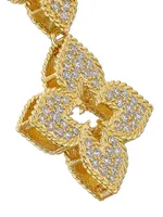 Petite Venetian Princess 18K Yellow Gold & Pavé 1 TCWDiamond Double Drop Earrings
