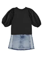 Girl's Jenny Denim Mini Skirt