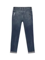 Little Girl's & Harper Two-Tone Skinny Jeans