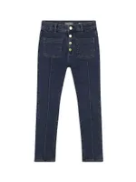 Little Girl's & Emie High-Rise Straight Jeans