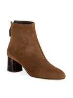 Veta Precious 51MM Suede Back-Zip Ankle Boots