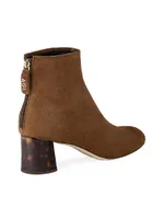 Veta Precious 51MM Suede Back-Zip Ankle Boots