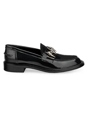Lola 25MM Spike Patent Leather Loafers
