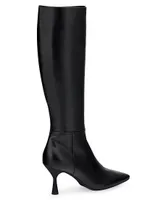 Ide 76MM Patent Leather Knee-High Boots