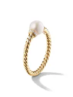 Petite Solari Station Ring 18K Yellow Gold