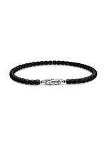 Spiritual Beads Cushion Bracelet Sterling Silver