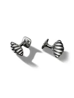 Sculpted Cable Cushion Cufflinks