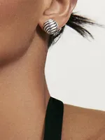 Sculpted Cable Stud Earrings